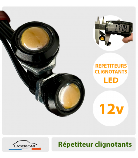 Clignotant LED universel pour moto - Effet de fonctionnement (certifié E),  clignotant LED (B6)