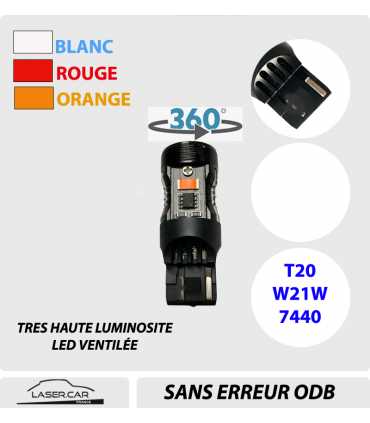 T20, 7440 LED 12V- w21w- Can Bus