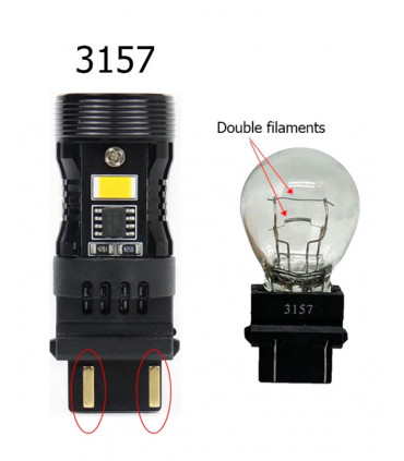 T25, 3157 LED 12V- P27/7w- Can Bus