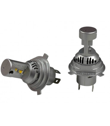 H4+R2 LED 150w*, Série TWIN CLASIC Blanc Chaud, ventilé