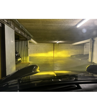 H4 LED 150w*, Série TWIN CLASIC JAUNE, ventilé