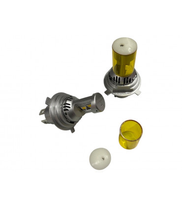 R2 LED 150W* Code Européen, Série TWIN classic ventilé JAUNE