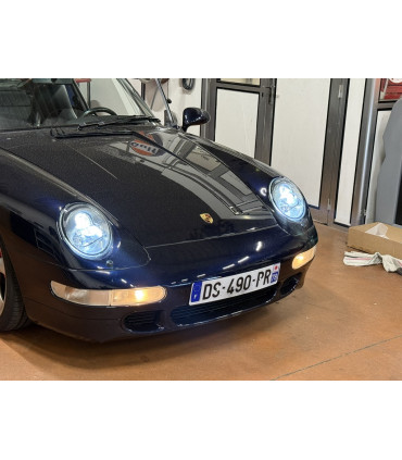 FEUX LED PORSCHE 993. RETROFIT PHARES lenticulaires