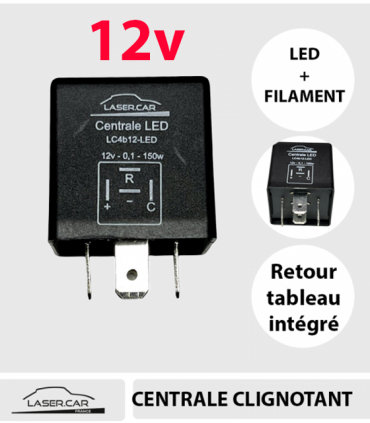 CENTRALE CLIGNOTANT 4 BROCHES LC4B12. 12V UNIVERSELLE