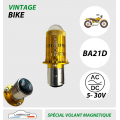 1x BA21d, 3 ergots LED, 6 à 30v, AC-DC BIKE