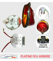 Platines FEUX arrière LED  - Pos Stop Cligno Plaque  6 à12v  TRACTION CITROEN Av1952
