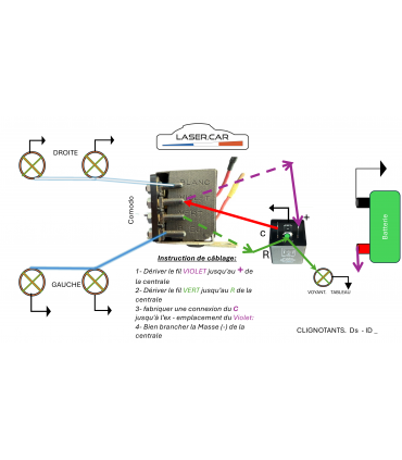 KIT éclairage Led complet pour CITROEN ID19/20 - DS21 55/64