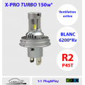 1x R2, P45t LED 150w*, Série TWIN PRO Blanc Pur, ventilé