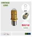 BA21d LED 6v 3 Ergots - sans Modifications, Série vintage LENS