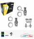 KIT LED  H4 + R2 code européen UNIVERSEL TWIN PACK LASER CAR