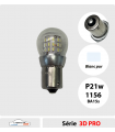 P21w, 1156, BA15S, LED BLANC PUR-  6 à12v. 3D PRO