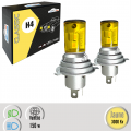 H4 LED 150w*, Série TWIN CLASIC JAUNE, ventilé