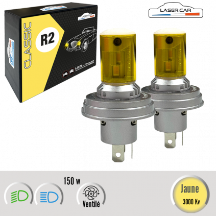 R2 P45T CODE EUROPEN  JAUNE POUR VEHICULE CLASSIQUE