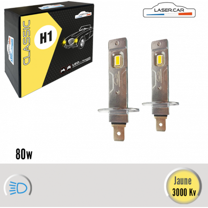 H1 ULTRA COURTE HAUTE PUISSANCE JAUNE  LASERCAR