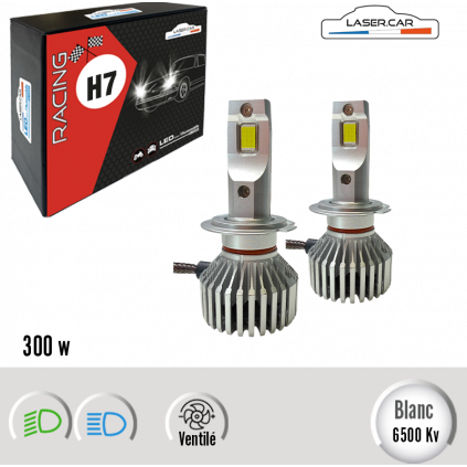 AMPOULE H7 LED, TRES HAUTE PUISSANCE, 300W LASER CAR