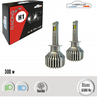 H1 LED, TRES HAUTE PUISSANCE, 300w, RACING LASER CAR