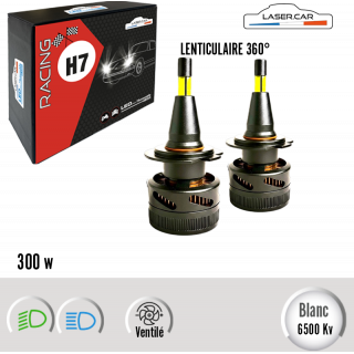 H7 RACING 300W SPECIALE PHARES LENTICULAIRES 360° CAN BUS ERROR FREE