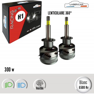 H1 RACING 300W SPECIALE PHARES LENTICULAIRES 360° CAN BUS ERROR FREE