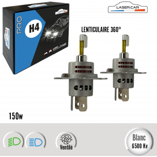 ampoules LED H4 360° pour feux étroits ou lenticulaires