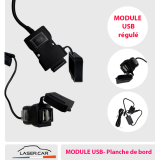 Prise 2xUSB  2,1A - 12/24v -