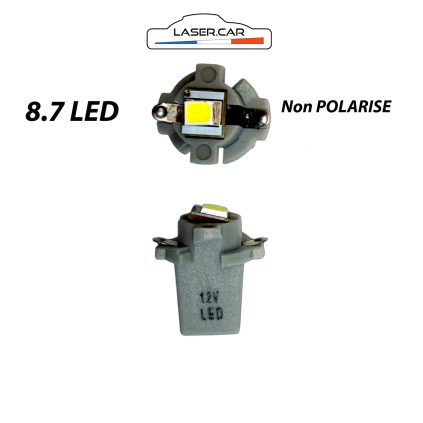 BX8.7, T5 LED   30lm sur support clips tableau de bord