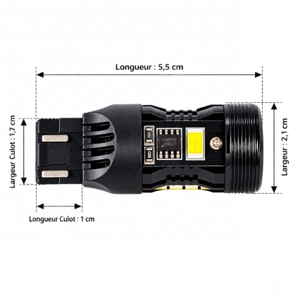P21/5w 1157 LED 12 v - Série X-TREM CANBUS ODB