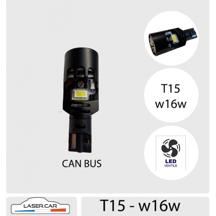 T15 LED  w16w , BLANC, 1100 lm Série PRO Can Bus `ventilé