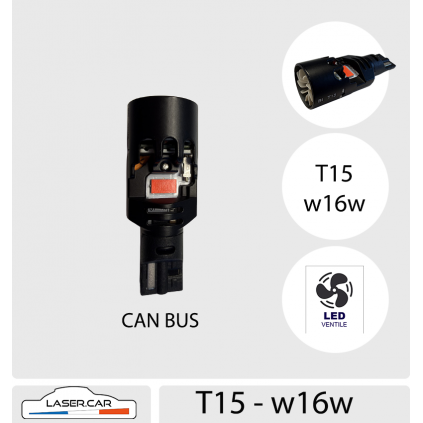 Ampoule T15 W16W LED 1100 lm 15w  ROUGE